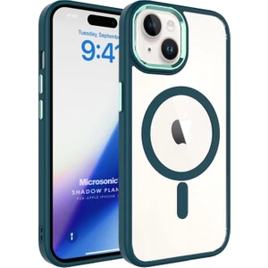 Apple iPhone 15 Plus Kılıf Shadow Planet Koyu Yeşil