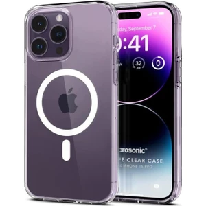 Apple iPhone 15 Pro Kılıf Magsafe Clear Soft Şeffaf