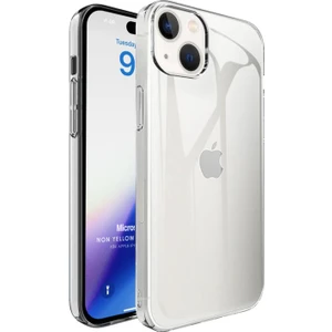 Apple iPhone 15 Kılıf Non Yellowing Crystal Clear Sararma Önleyici Kristal Şeffaf