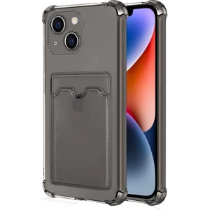 Apple iPhone 15 Card Slot Shock Kılıf Füme