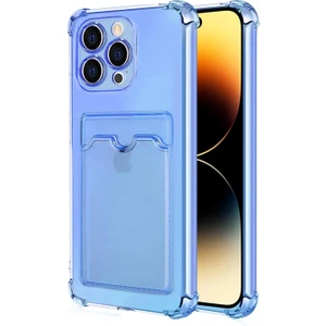 Apple iPhone 15 Pro Card Slot Shock Kılıf Mavi