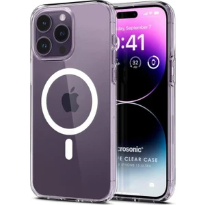 Apple iPhone 15 Ultra Kılıf Magsafe Clear Soft Şeffaf