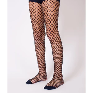 Balık Ağı Fileli Lacivert Kız Çocuk File Külotlu Çorap