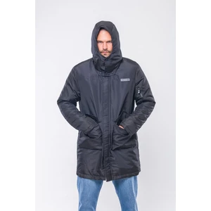 K235 Erkek Siyah Kapşonlu Parka