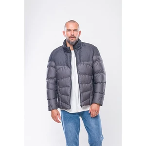 K231 Erkek Gri Şişme Mont