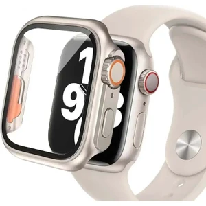 Apple Watch 44MM Uyumlu Ultra 49MM Görünüme Dönüştürücü Kasa ve Ekran Koruyucu