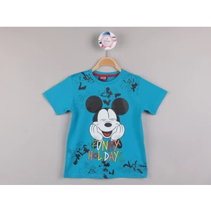 Mickey Mouse Eğlenceli ve Renkli Pamuklu Çocuk Tişörtleri 36/1 Full Lyc Süprem Kısa Kollu