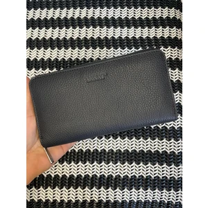 SANAT LEATHER SL-2132  Deri Şık Portföy Fermuarlı Kadın Cüzdanı 19,5cm×10,5cm Sanat Leather