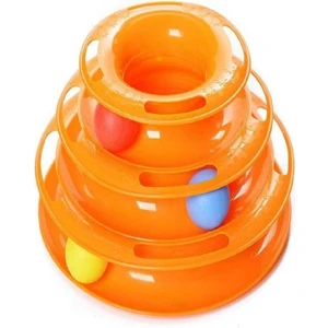 3 Katlı Toplu Yuvarlak Kedi Oyuncağı