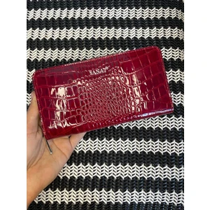 SANAT LEATHER SL-2132  Deri Şık Portföy Fermuarlı Kadın Cüzdanı 19,5cm×10,5cm Sanat Leather