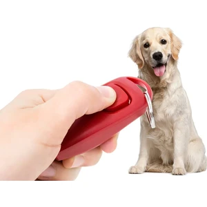 1 Adet Köpek Eğitimi Için Düdüklü Clicker Kırmızı