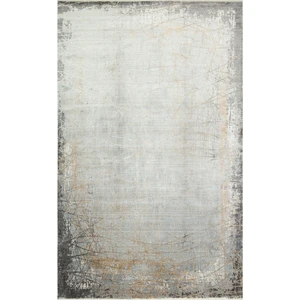Eko Halı Mahal Mhl 09 Grey Gold Modern Desenli Yumuşak Dokulu Yüksek Kalite Sık Dokuma 120 Tarak Ipek Halı
