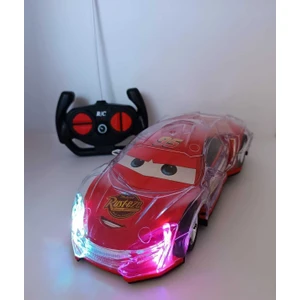 LRS Store Uzaktan Kumandalı Araba Disko Işıklı Süper Kaplama Şimşek Mcqueen Cars