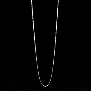 Nisa Gümüş 925 Ayar Gümüş 60CM En Ince Forse Zincir
