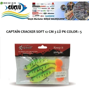 Levrek Turna Silikonu Captaın Cracker Soft 12 cm 3’lü Pk Renk : 5