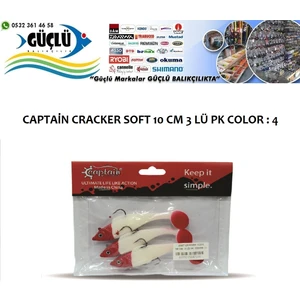 Levrek Turna Silikonu Captaın Cracker Soft 10 cm 3 Lü Pk Renk : 4