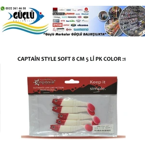 Levrek Turna Silikonu Captaın Style Soft 8 cm 5’li Pk Renk :1