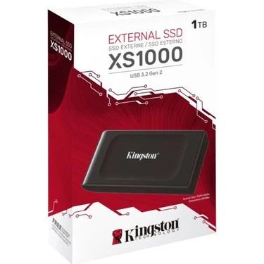 Kingston XS1000 1TB 外付けSSD 9個セット Kingston XS1000 SXS1000/1000G 1TB USB Type-C 3.2 Gen 2 SSD Fiyatı