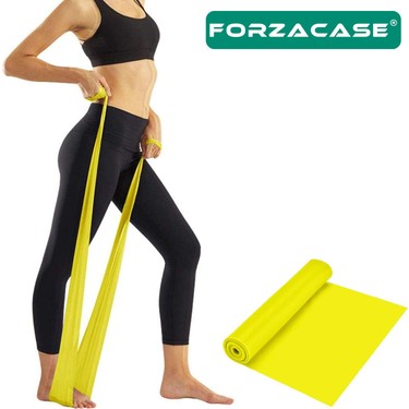 Forzacase Sarı Pilates Lastiği Kolay Direnç Yoga Bandı Fiyatı
