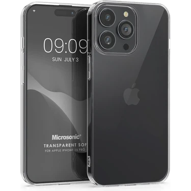 Microsonic Apple iPhone 15 Pro Kılıf Transparent Soft