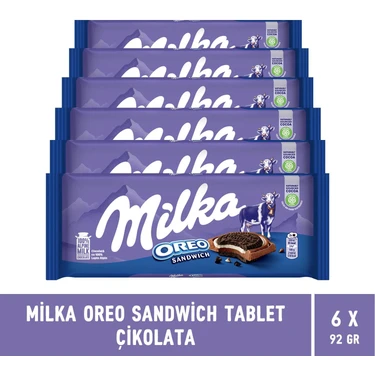 Milka Oreo Sandwich Tablet Çikolata 92 gr - 6