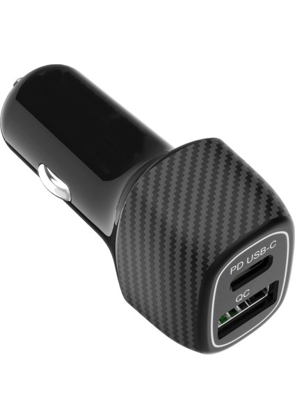 Universal Type-C ve USB Girişli Araç Metal Çakmaklık Şarj Aleti Çift Girişli Araba Yeni Nesil Girişli Çakmak Soketi