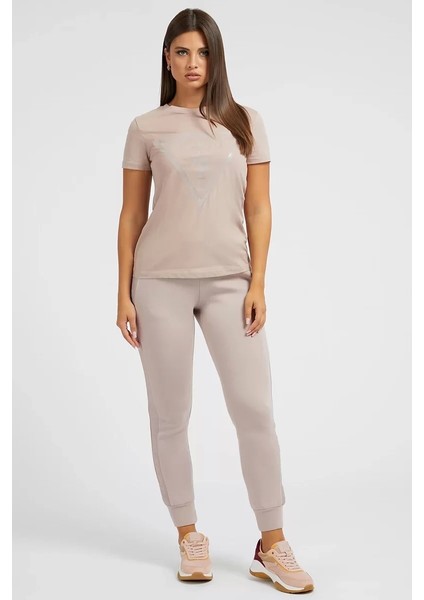 Adele Ss Cn Tee Kadın Bej T-Shirt V2YI07K8HM0-G4Q9