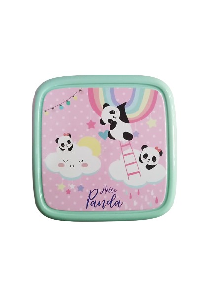 Beslenme Kabı Yemek Seti Desenli 535551 Su Yeşili