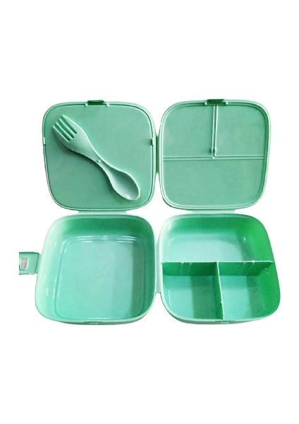 Beslenme Kabı Yemek Seti Desenli 535551 Su Yeşili modelleri