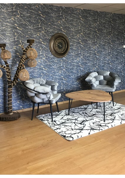 90X90 cm Atlantik Çam Desen Pena Orta Sehpa modelleri