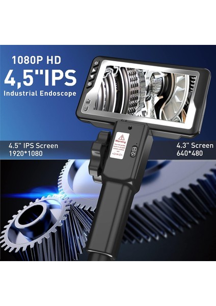 Eklemli Borescope Muayene Kamerası 8.5mm - 4.5 Inc IPS LCD fiyatları