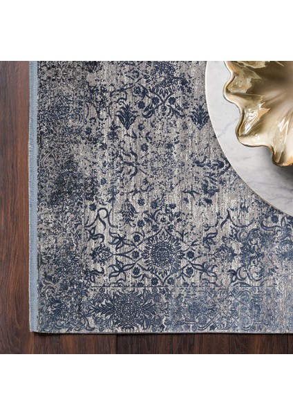 Fresco Dyed Fsd 01 Marıne Overdyed Yumuşak Dokulu Özel Işıltılı Yüksek Kaliteli Sık Dokuma Modern Halı
