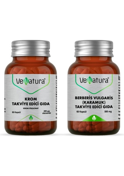 Berberis Vulgaris (Karamuk) 60 Kapsül + Krom Pikolinat 90 Kapsül