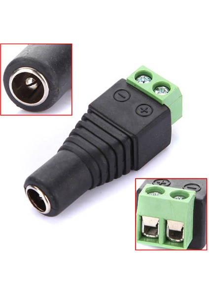 Dc Dişi Power Konnektör Klemens Barrel Jack Güç 5.5x2.1 10 Adet fiyatları