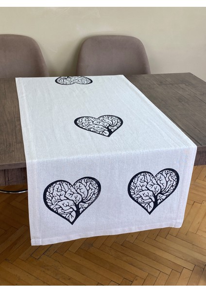 Hayat Ağacı Desenli Runner Tahta Baskılı Taş Baskı Buldan Işi Pamuklu Keten Bezi Şömen Ranır Kalpli modelleri