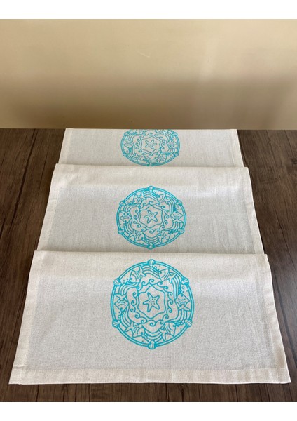 Akvaryum Desenli Runner Tahta Baskılı Taş Baskı Buldan Işi Pamuk Keten Bezi Şömen Ranır Masa Örtüsü fırsatları