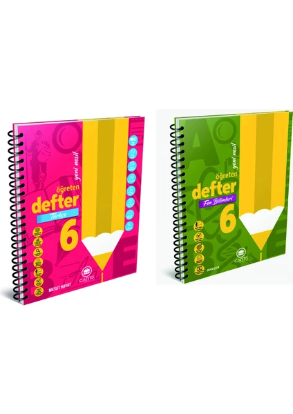 Çanta Yayınları Çanya Yayınları 6. Sınıf Öğreten Defter Türkçe + Fen Bilimleri