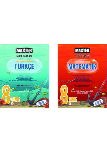 8.Sınıf Güçlendiren ve Okyanus 8.Sınıf Master - Türkçe + Matematik Soru Bankası Seti fiyatları