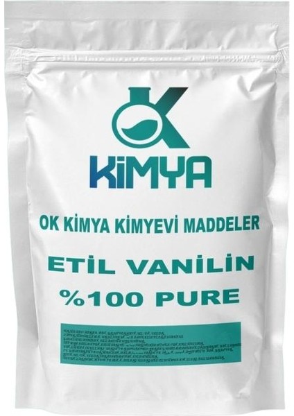 Ok Kimya Etil Vanilin ( %100 Saf Vanilin ) 100GR