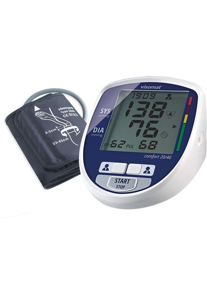 Visomat Comfort 20/40 Çift Hafızalı Üst Koldan Ölçme Tansiyon Aleti