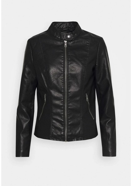 15295403 Kadın Suni Deri Ceket - Siyah modelleri