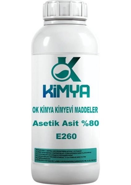 Asetik Asit E260 %80 Sirke Ruhu 1kg