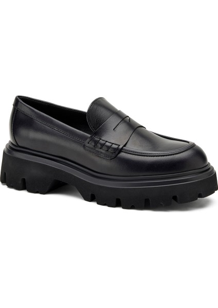 Kadın Oxford/Ayakkabı 85L1 Frau Seta Chunky Maccossin Nero