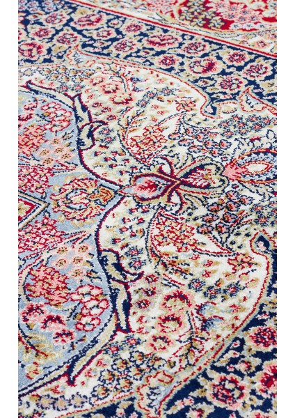 Isfahan Isf 02 Redklasik Desenli Yumuşak Dokulu Yüksek Kalite 150 Tarak Sık Dokuma Ipek Halı fırsatları