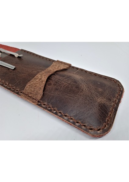 Crazy Hors Gerçek Deri Özel Kalemleriniz Için Kalemlik Kalem Kutu ( 2*3 Kalem Için ) 27 cm 6 cm fırsatları