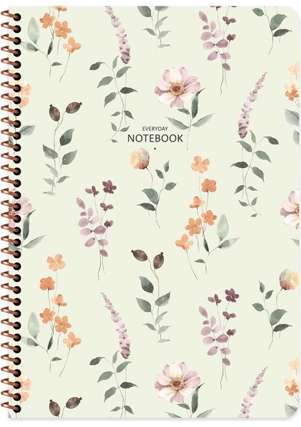 s Keskin A4 80 Yp.kar. Karton Kp.spr.çiçek Defter