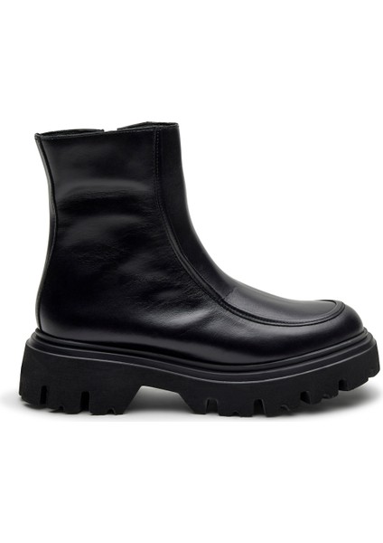 Kadın Bot 85L6 Frau Seta Chunky Boot Nero