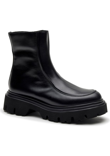 Kadın Bot 85L6 Frau Seta Chunky Boot Nero