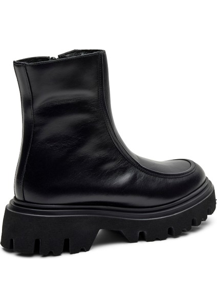 Kadın Bot 85L6 Frau Seta Chunky Boot Nero