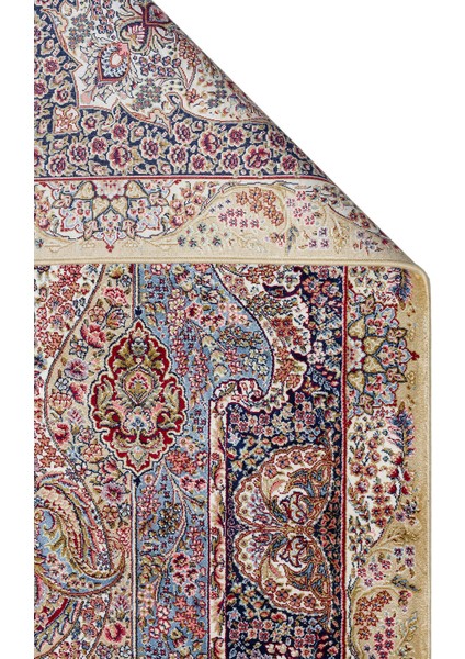 Isfahan Isf 02 Cream Klasik Desenli Yumuşak Dokulu Yüksek Kalite 150 Tarak Sık Dokuma Ipek Halı fiyatları